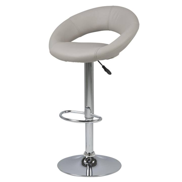 Barová stolička PLUMP 56 svetlosivá/chróm 1