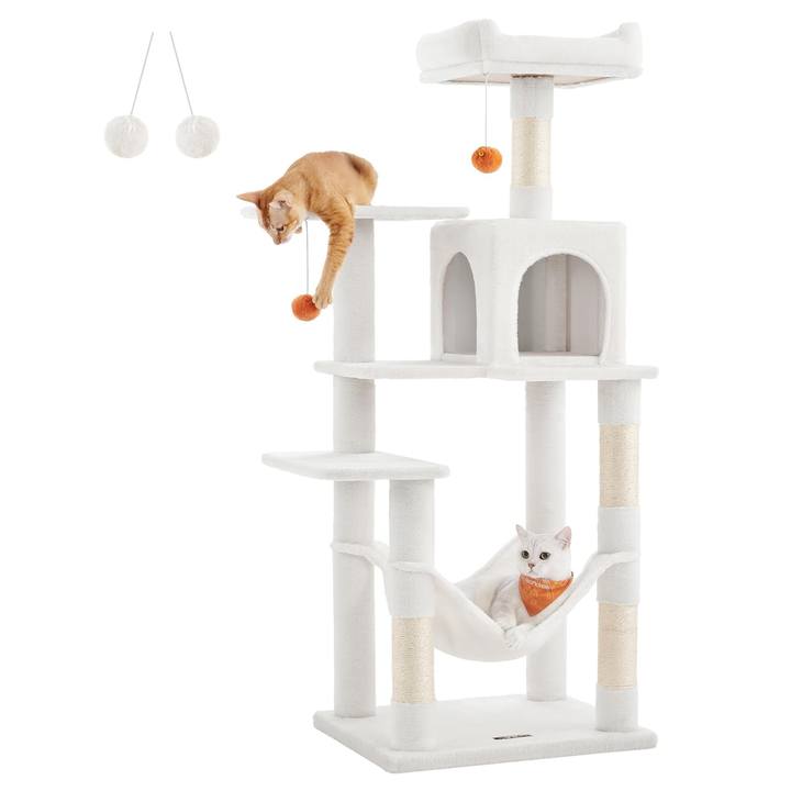 Mačacie škrabadlo PLUSH 2 biela 1