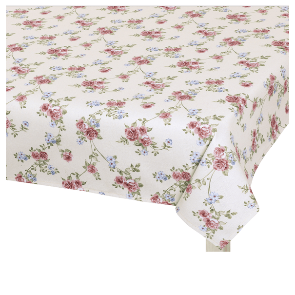 Obrus PNÚCA RUŽA biela/ružová, 120x140 cm 1