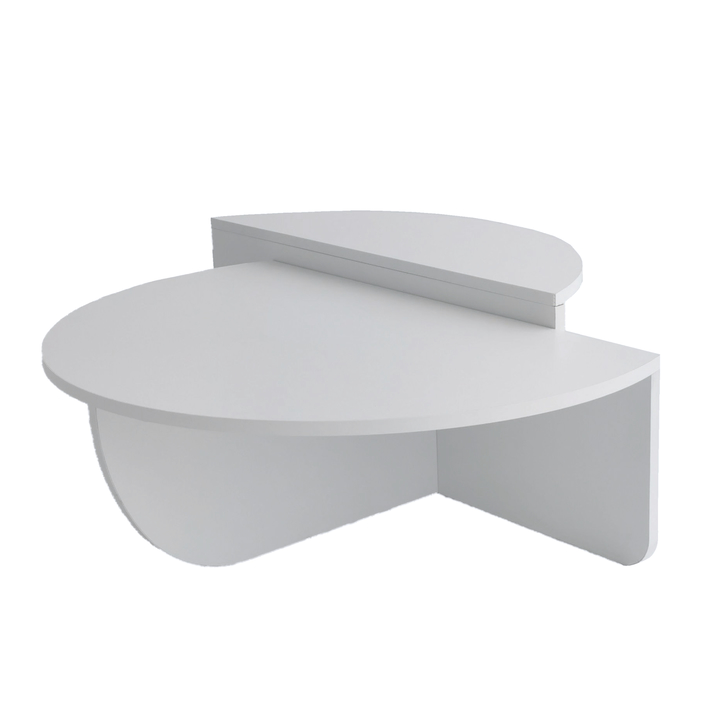 Konferenčný stolík PODIUM biela, sada 2 ks 1