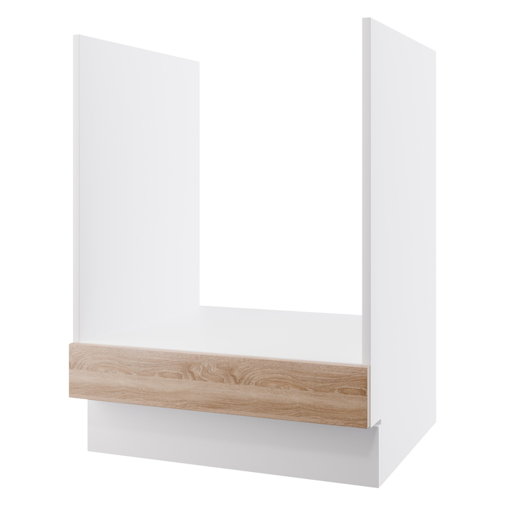 Skriňa pre vstavanú rúru POLAR II biela/dub sonoma 1