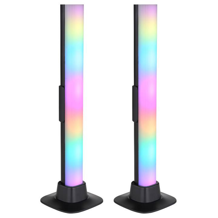 Sada 2ks LED RGB lámp POLLIVER čierna 1