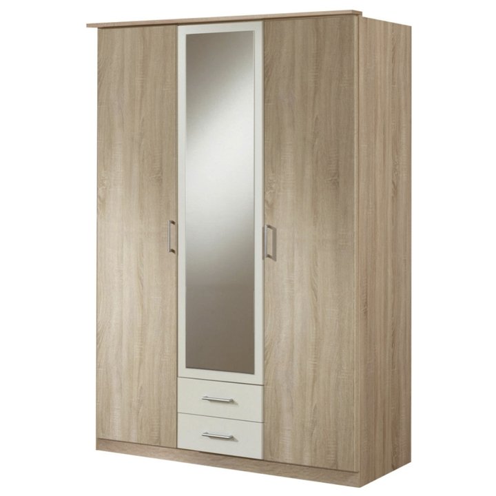 Šatníková skriňa POLO dub/alpská biela 1