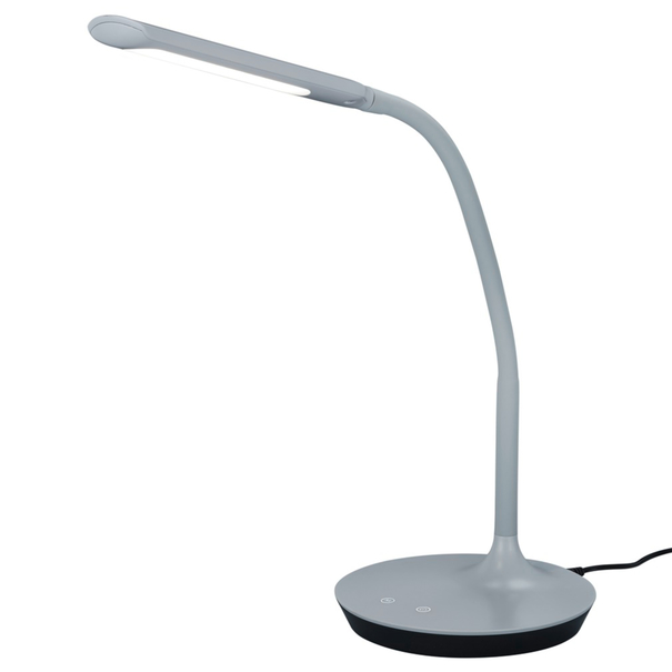 Stolná LED lampa POLO sivá 1
