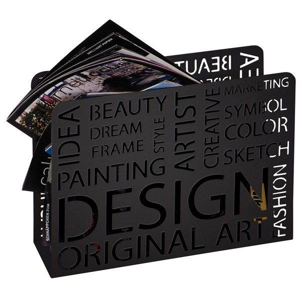 Stojan na noviny POLOS čierna 1