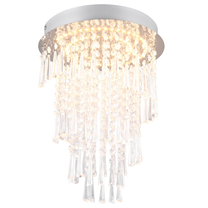 Stropné LED svietidlo POMP chróm 1