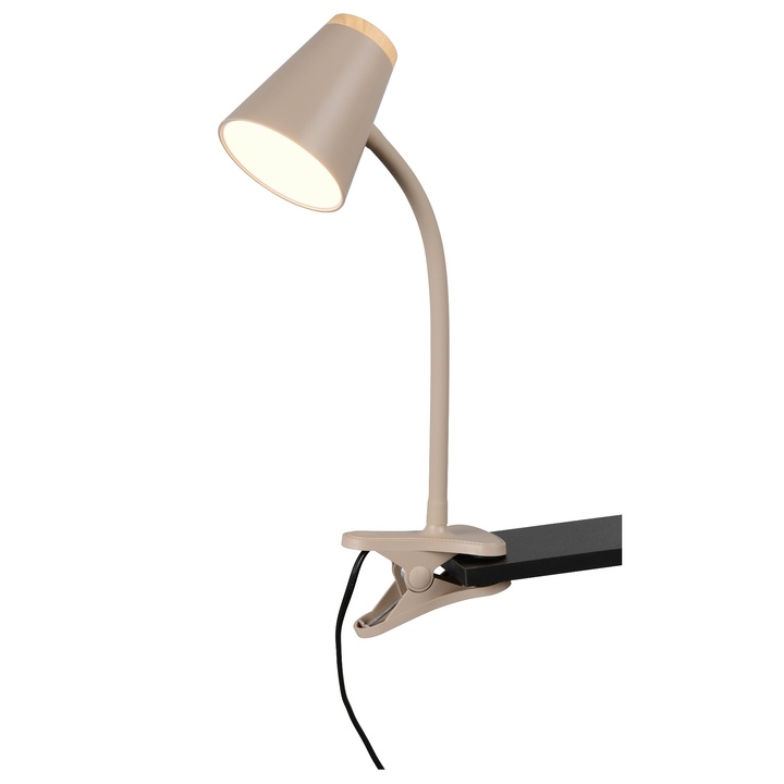 Stolná LED lampa PONGO béžová 1