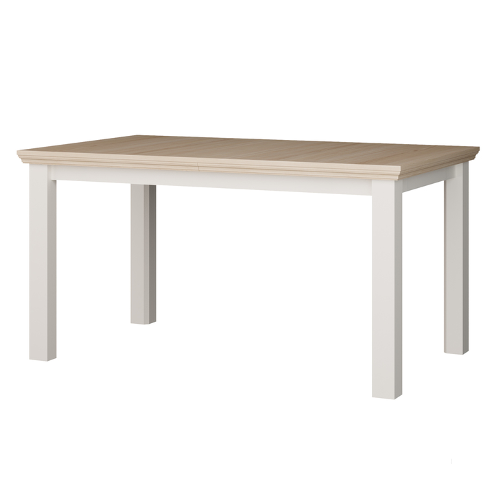 Jedálenský stôl PONTYPOOL biela/dub riva 1