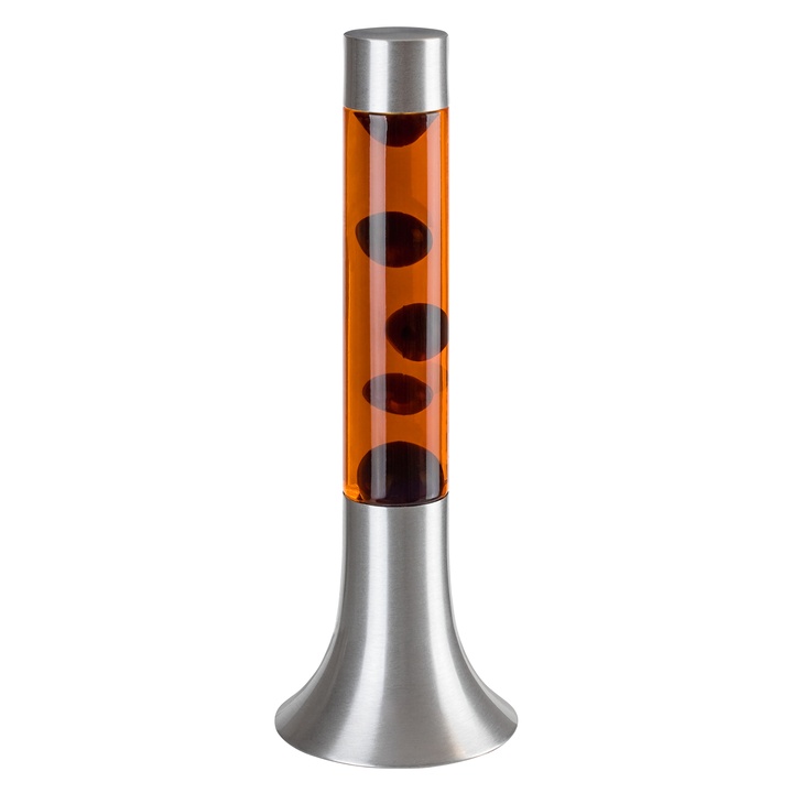 Lávová lampa POPPILOL oranžová/strieborná 1