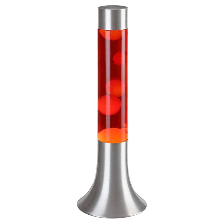 Lávová lampa POPPILOL červená/strieborná 1