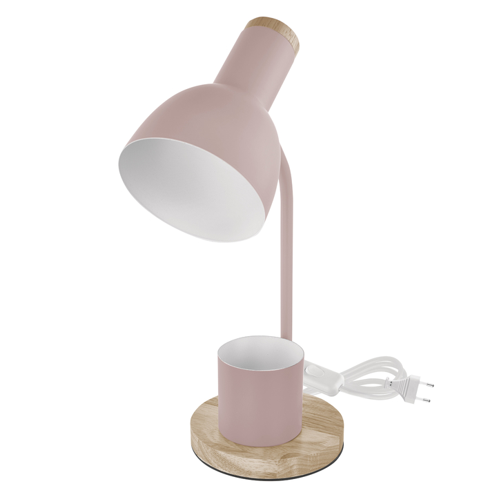 Stolná lampa POPPY ružová/prírodná 1