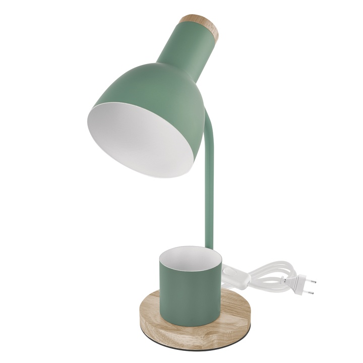 Stolná lampa POPPY zelená/prírodná 1