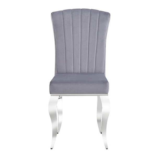 Jedálenská stolička PRANCI sivá/chróm 1