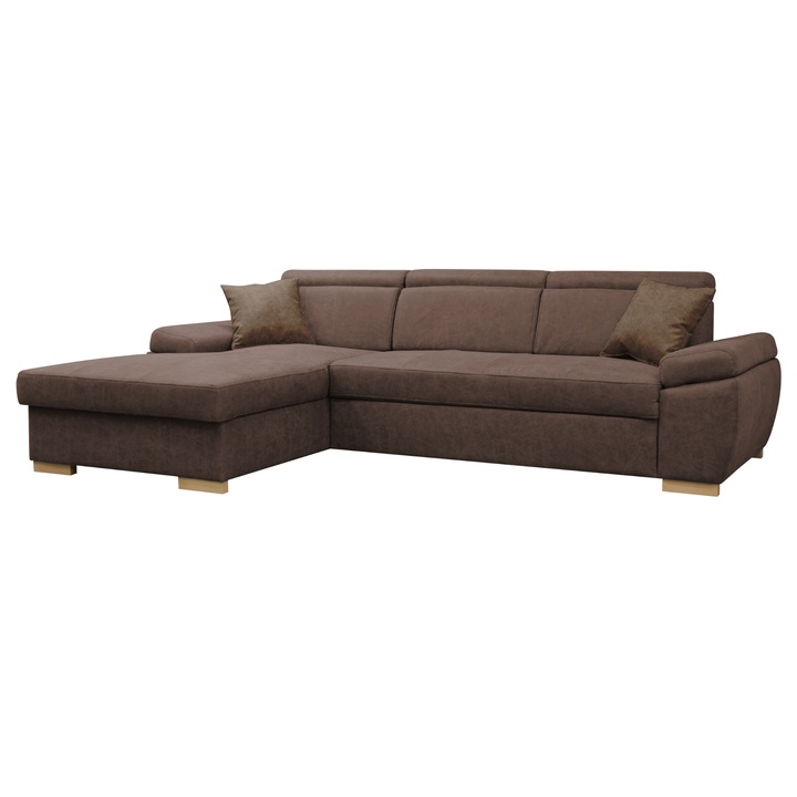 Sedacia súprava PRESTIGE ľavá, hnedá 1