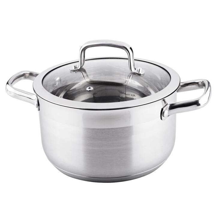 Hrniec s pokrievkou PRESTIGE nehrdzavejúca oceľ/sklo, objem 4,6 l 1