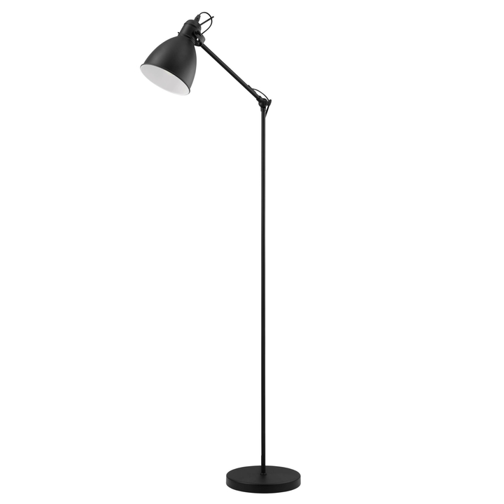 Stojacia lampa PRIDDY čierna/biela 1