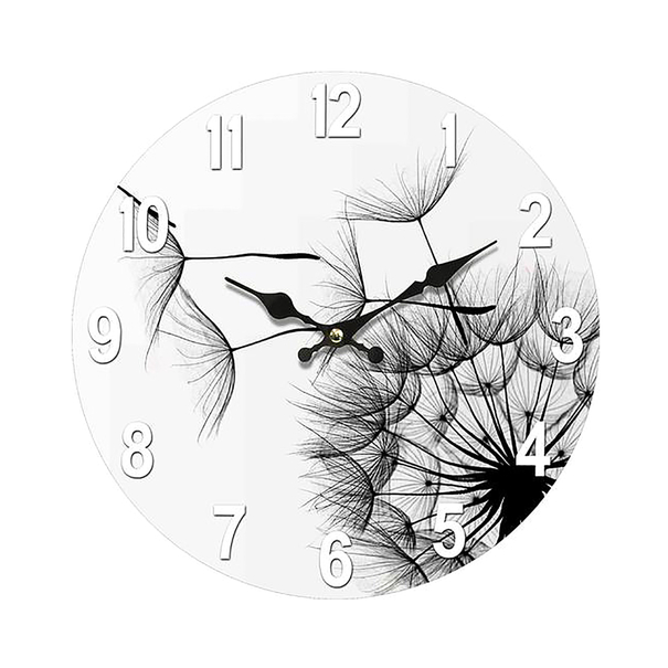 Nástenné hodiny PRINT púpava, ⌀ 34 cm 1