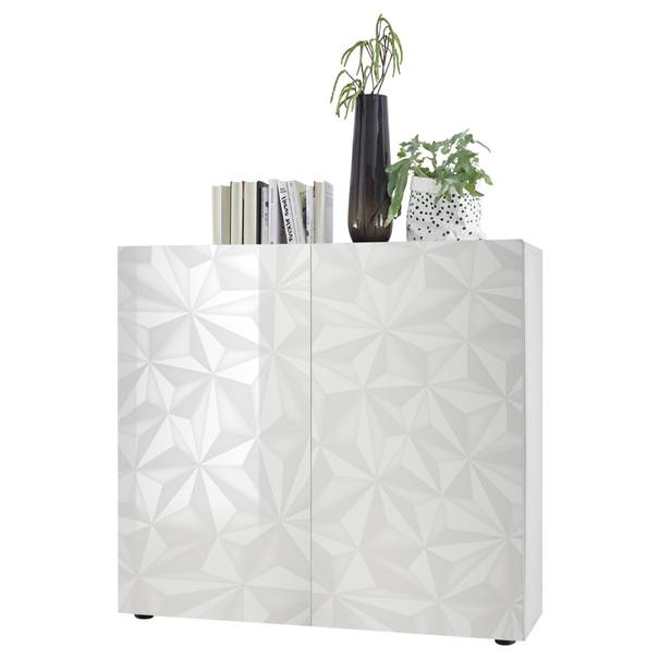 Komoda PRISMA 1 biela lesklá 1