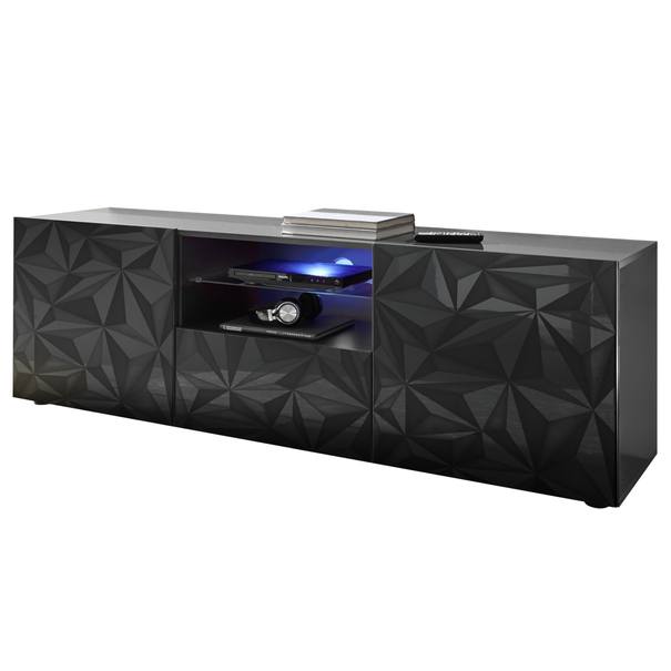 TV komoda PRISMA 6 sivá lesklá 1