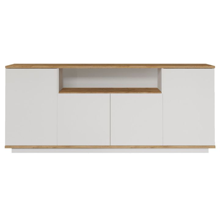 Komoda PRIVE 3 borovica atlantic/biela 1