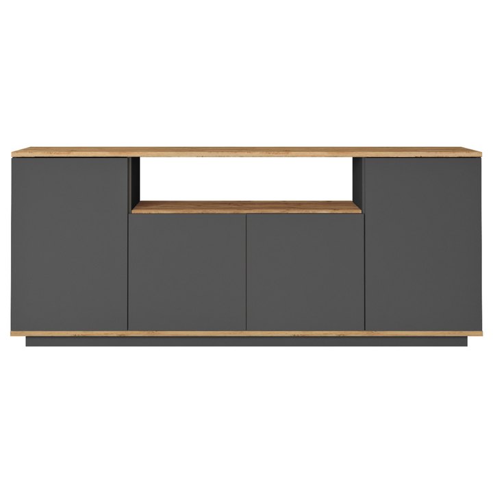 Komoda PRIVE 3 borovica atlantic/antracitová 1