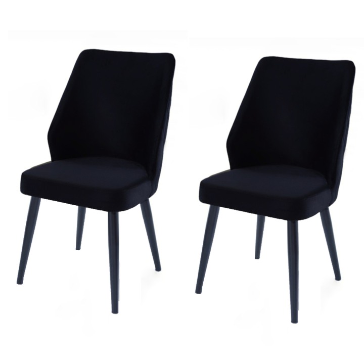 Jedálenská stolička PUFI čierna, sada 2 ks 1
