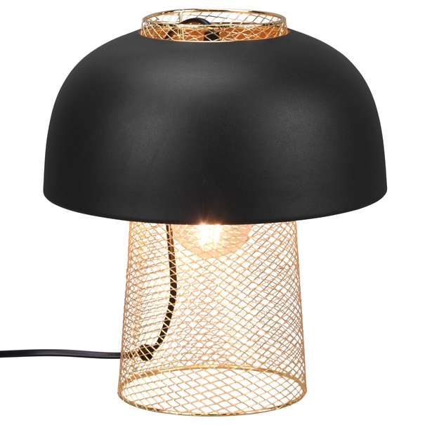 Stolná lampa PUNCH 9 čierny kov/zlatá 1