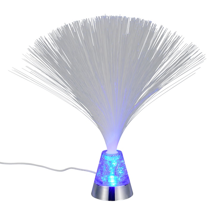 Stolná LED RGB lampa PUNK chróm 1