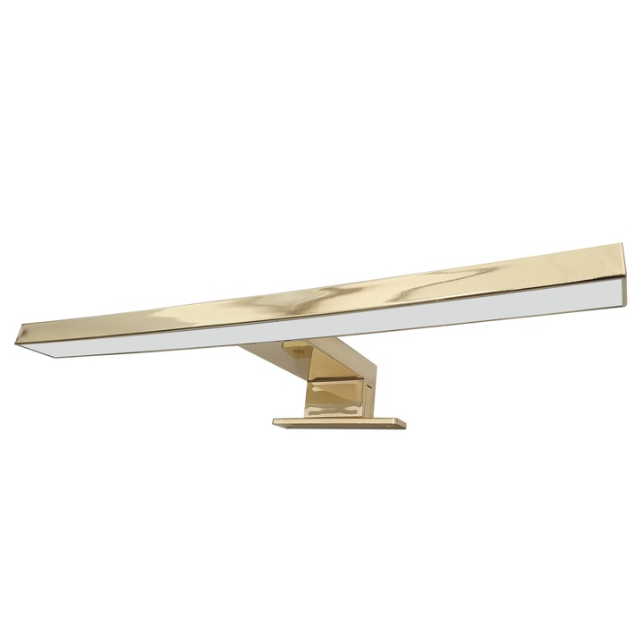 Kúpeľňové nástenné LED svietidlo QTEC zlatá lesklá, šírka 30 cm 1