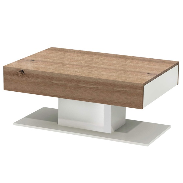 Konferenčný stolík QUADRO dub artisan/biela 1