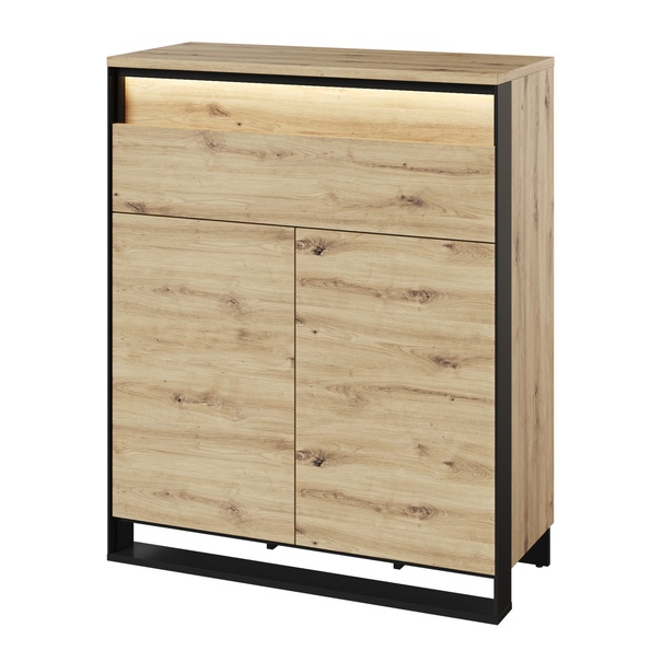 Komoda QUANT QG-02 dub artisan/čierna 1