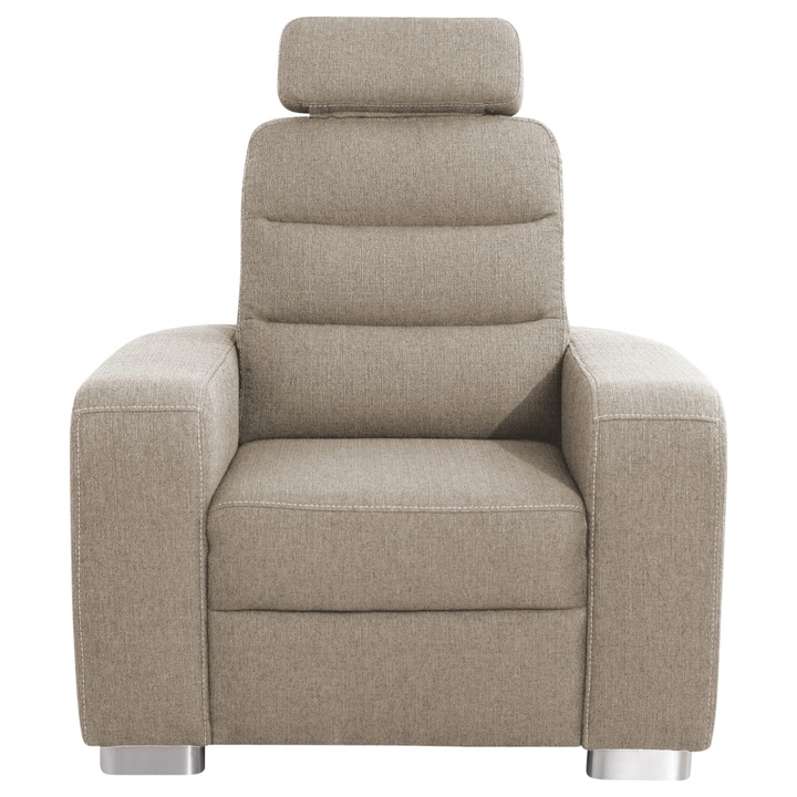 Kreslo QUEENS svetlohnedá 1