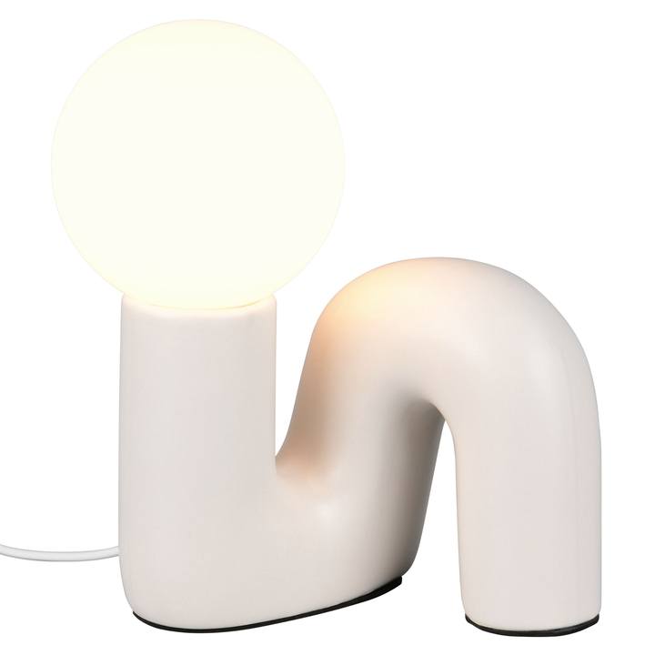 Stolná lampa QUINN biela/svetlosivá 1
