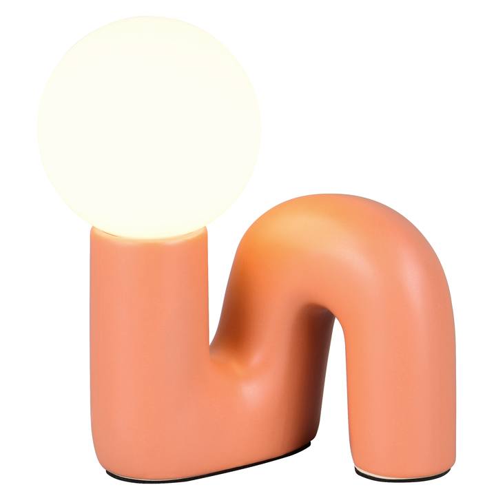 Stolná lampa QUINN biela/marhuľová 1