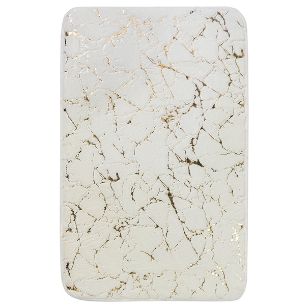 Kúpeľňová predložka RABBIT SHINE ivory/zlatá, 60x100 cm 1