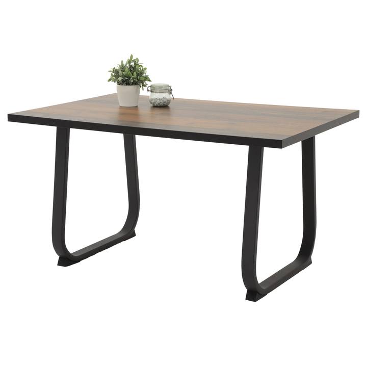 Jedálenský stôl RALNA staré drevo/antracitová 1