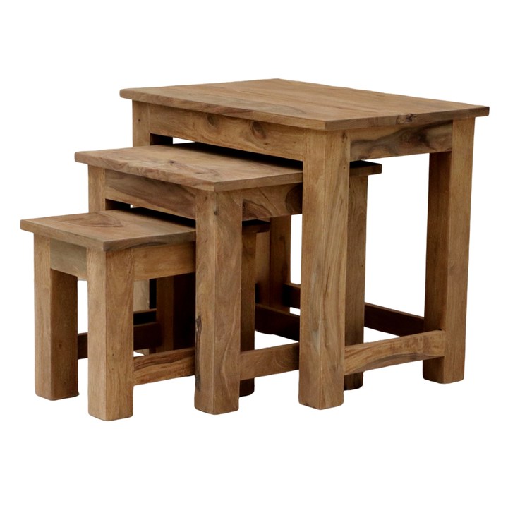 Odkladací stolík RAMIL II palisander, sada 3 ks 1