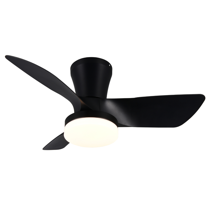 Stropné LED svietidlo s ventilátorom RANDERS čierna/biela 1