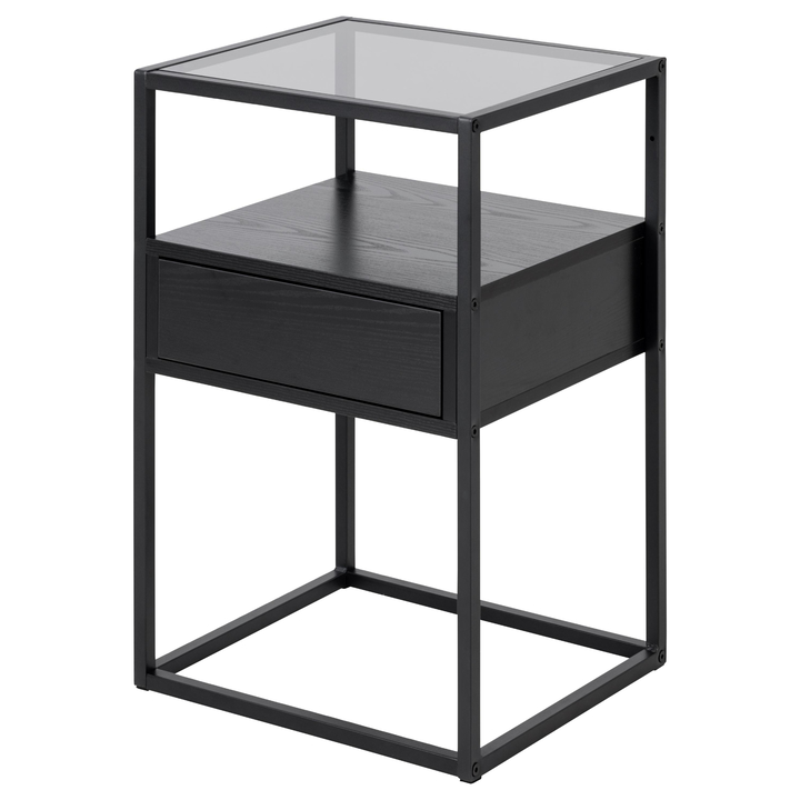 Nočný stolík RANDOLF čierna 1