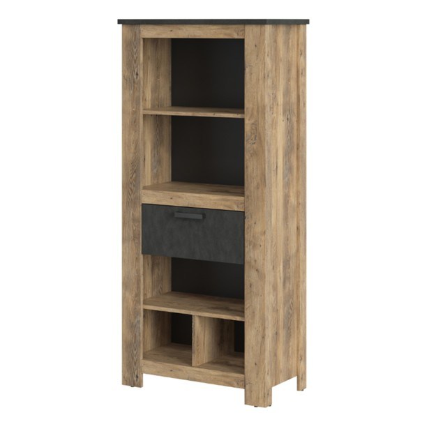 Regál/knižnica RAPALLO gaštan 1