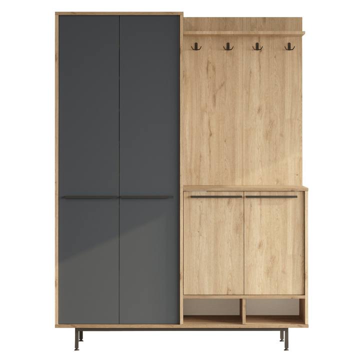 Predsieňová zostava REVO dub/antracitová 1