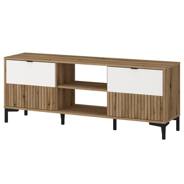 TV komoda RICKO F01 dub evoke/alpská biela 1