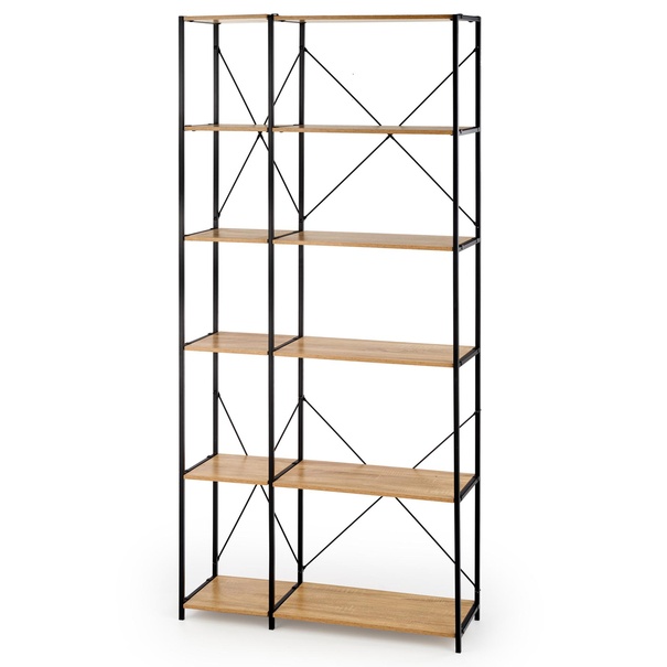 Regál RIG 19 dub sonoma/čierna 1