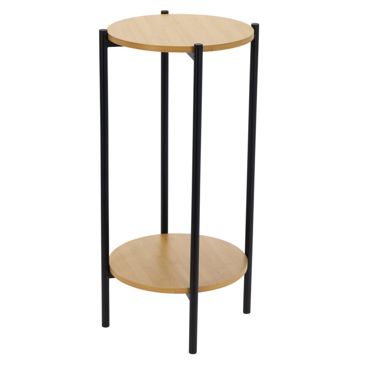 Prístavný stolík RIMINI čierna/drevo 1