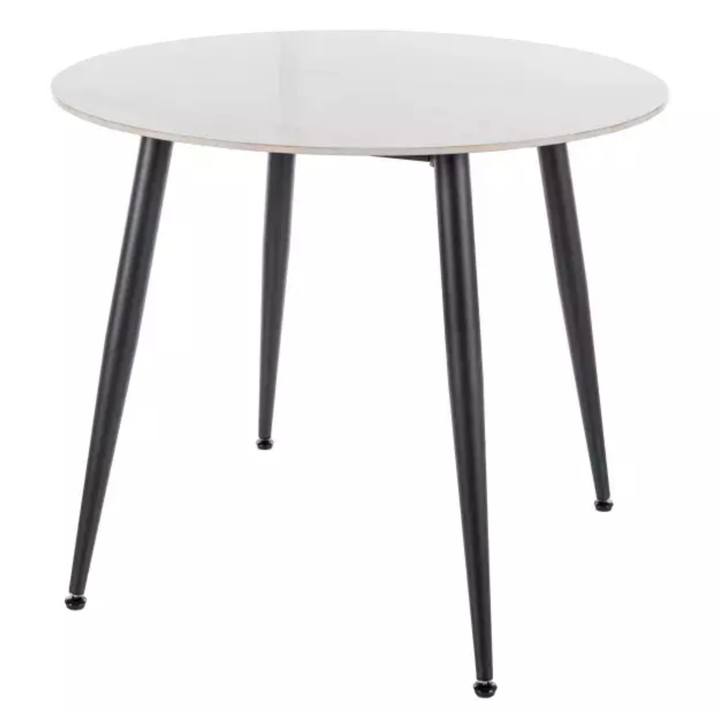 Jedálenský stôl RION 2 biela/čierna, šírka 90 cm 1
