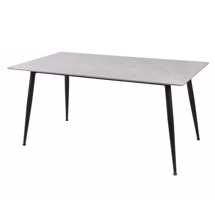 Jedálenský stôl RION 3 sivá lesklá/čierna, šírka 130 cm 1