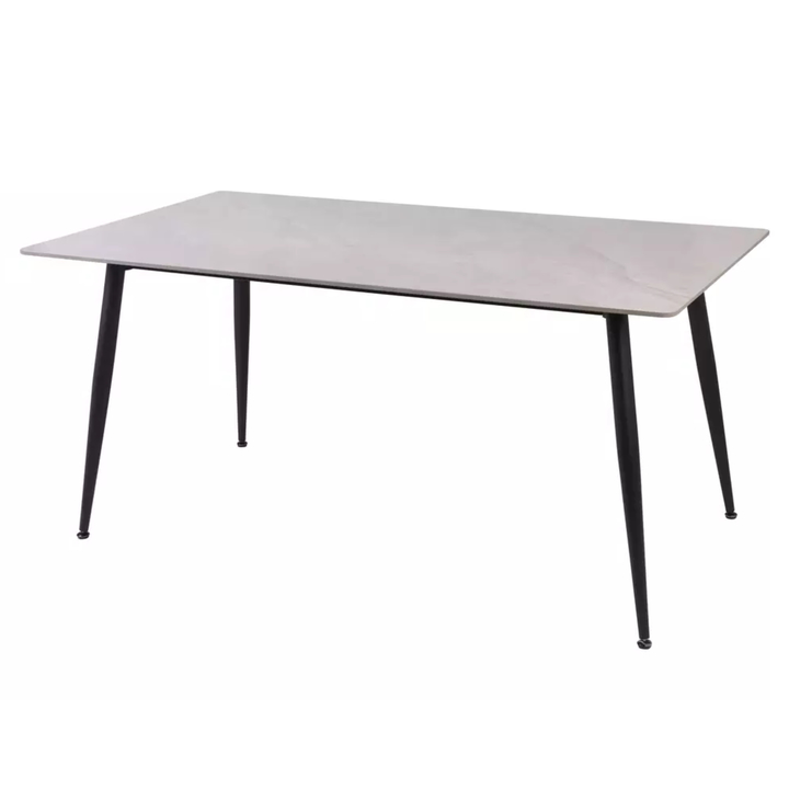 Jedálenský stôl RION 3 sivá lesklá/čierna, šírka 160 cm 1