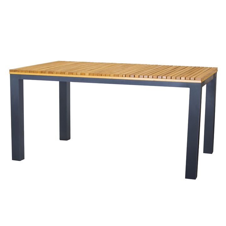 Jedálenský stôl RIPPER antracitová/prírodná, šírka 160 cm 1