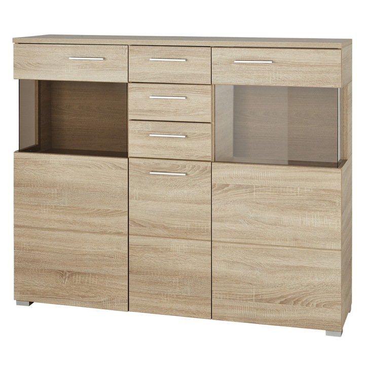 Komoda RIVA dub sonoma, šírka 138 cm 1