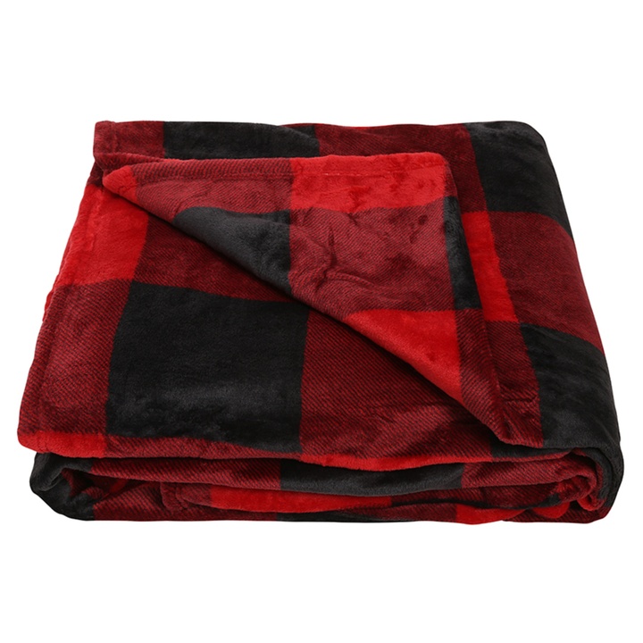 Deka RODINNÁ DEKA červenočierna, 200x300 cm 1